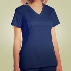 Women’s V-neck Navy Scrub Top